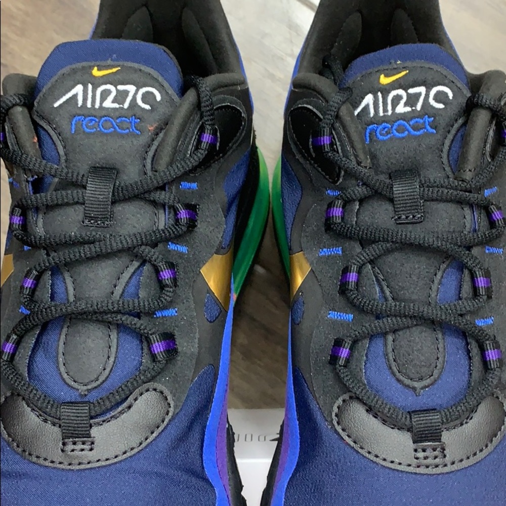 NIKE AIR MAX 270 REACT black/university gold - Picture 9 of 16